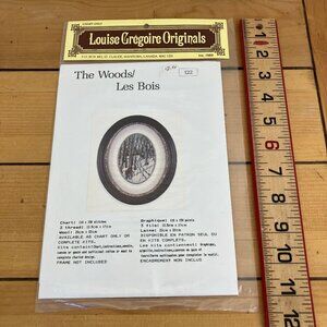 The Woods Petit Point Embroidery CHART ONLY Winter Maple Tree Louise Gregoire